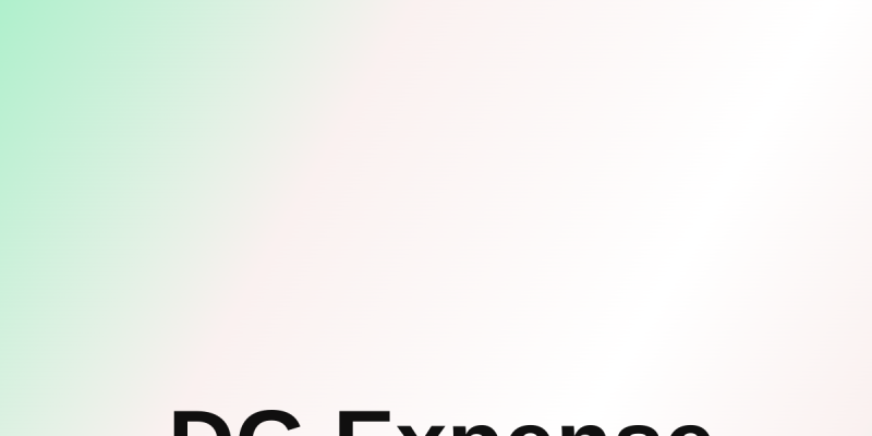 DG Expense Dashboard